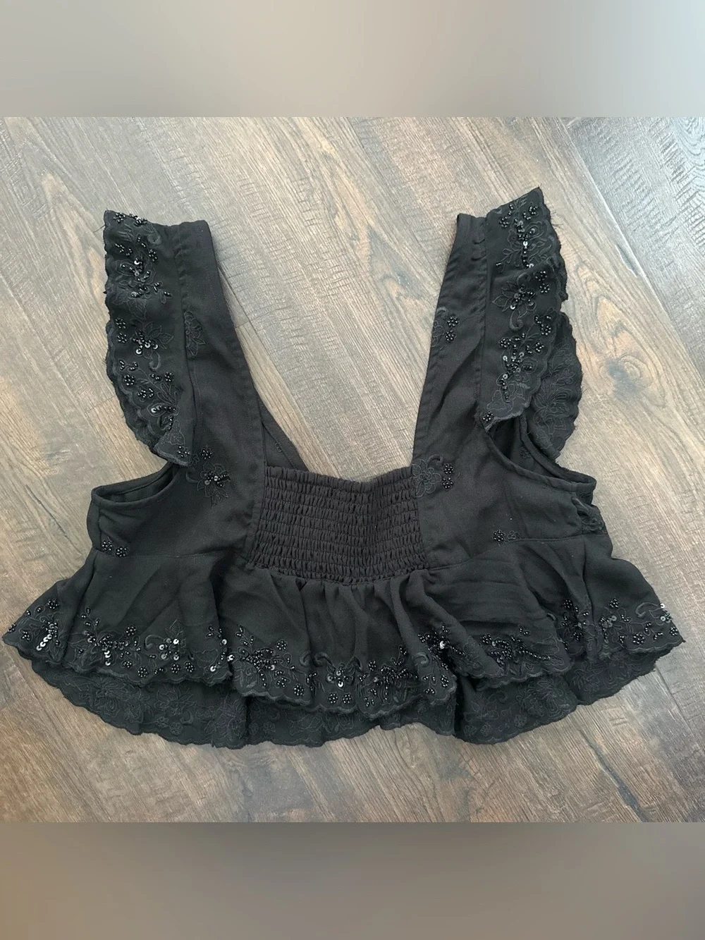 Free People Beaded Crop Top